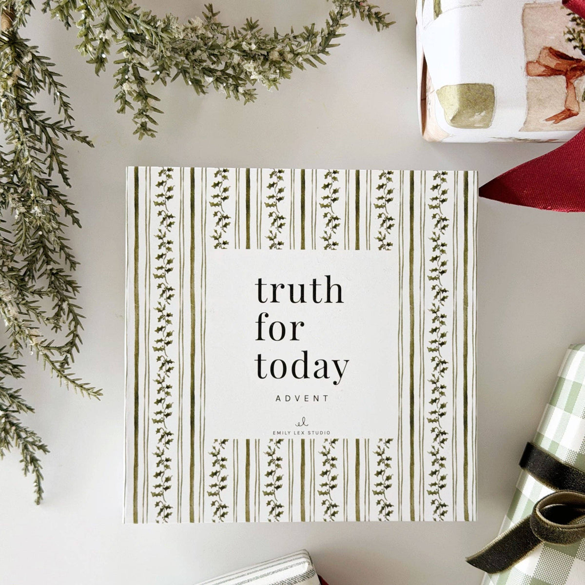 emily lex studio Advent truth for today bible verse cards