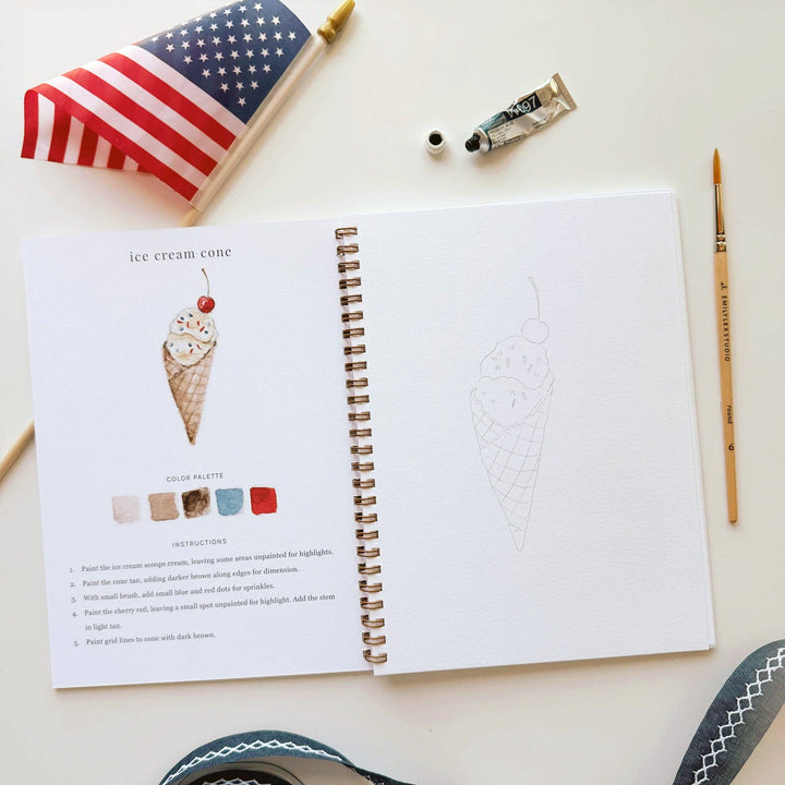 emily lex studio Americana watercolor workbook