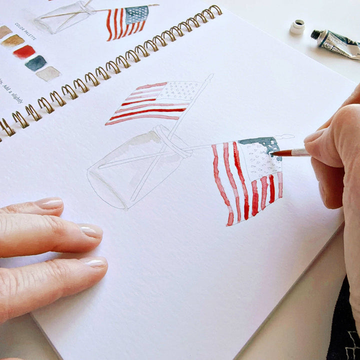 emily lex studio Americana watercolor workbook