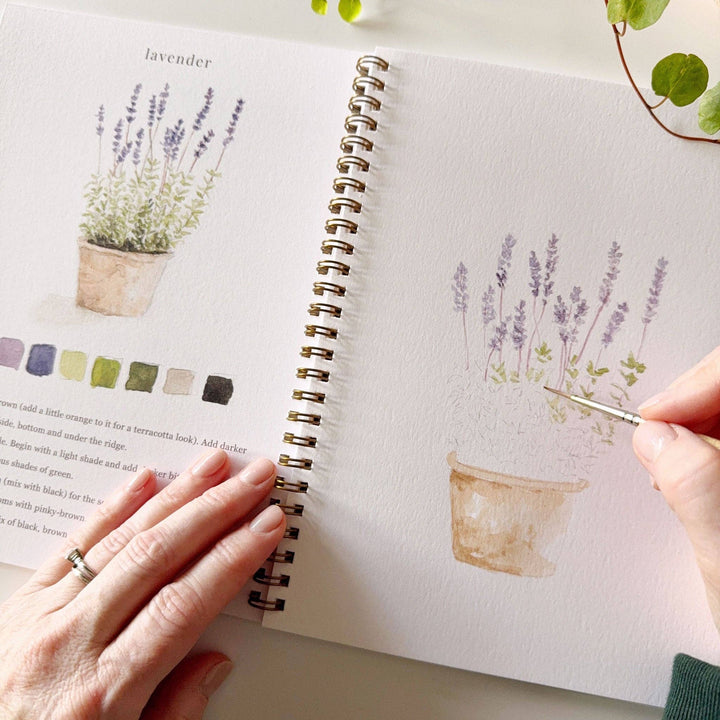 emily lex studio Art & Craft Watercolor Workbook: Garden