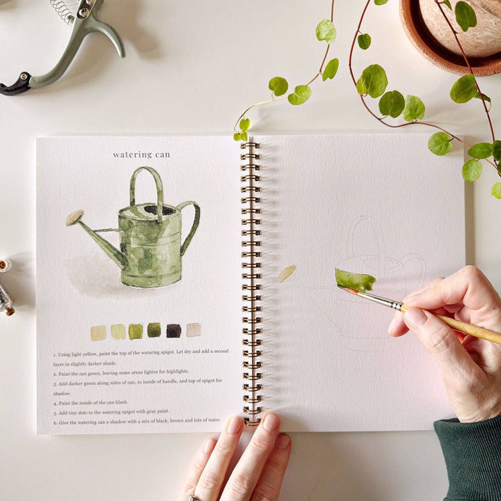 emily lex studio Art & Craft Watercolor Workbook: Garden