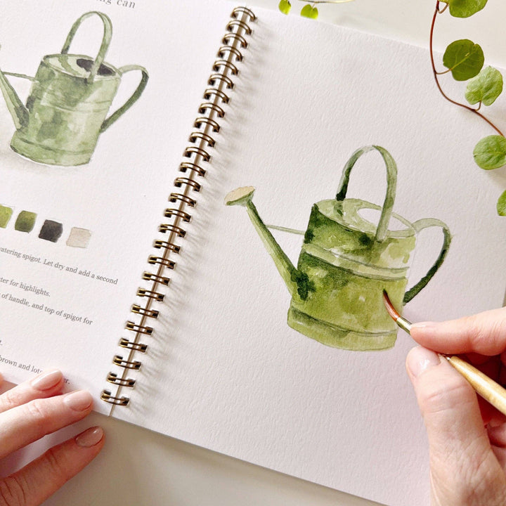 emily lex studio Art & Craft Watercolor Workbook: Garden