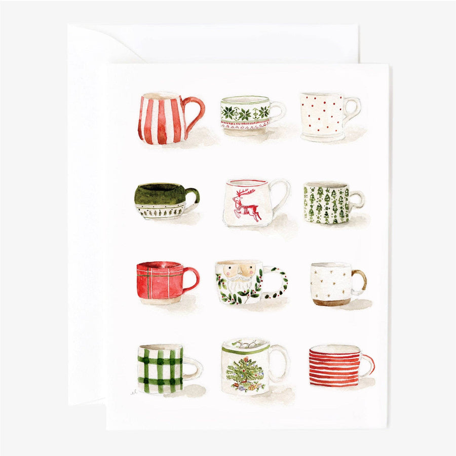 emily lex studio Boxed Set Notecard Set - Christmas Mugs