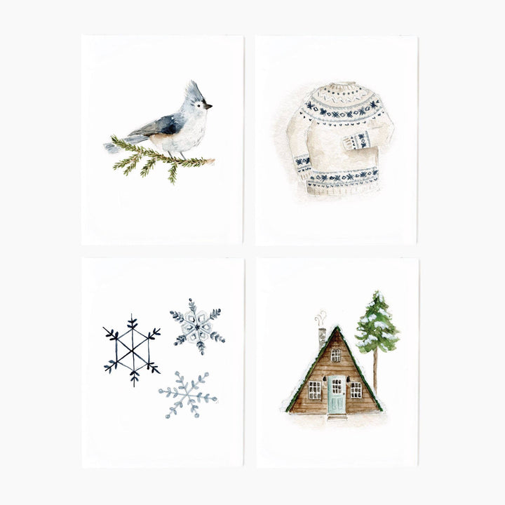 emily lex studio Boxed Set Notecard Set - Winter