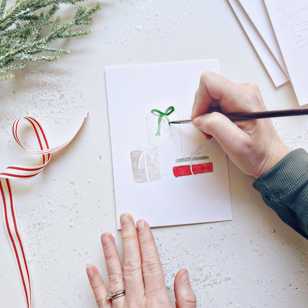 emily lex studio Card Christmas cheer paintable notecard