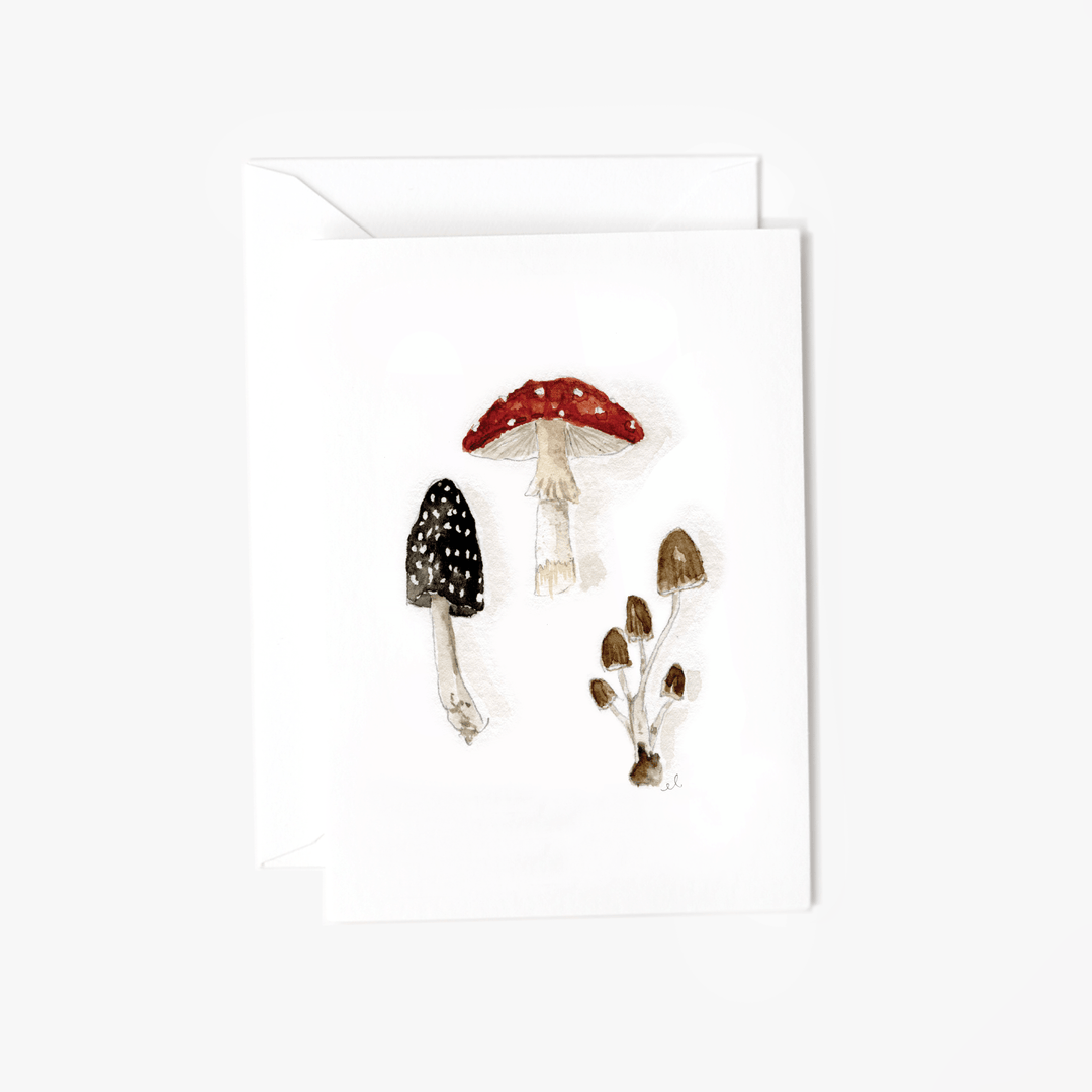 emily lex studio Card Mushrooms mini notecard