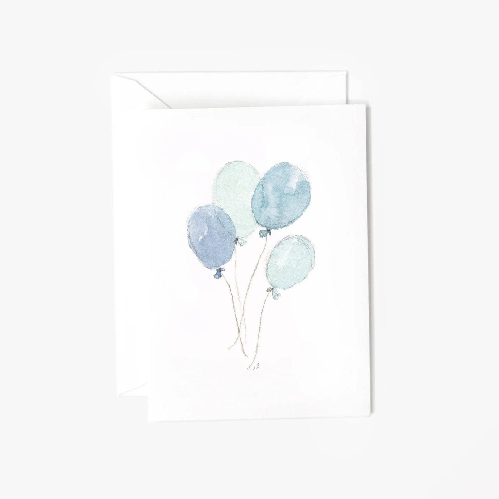 emily lex studio Cards Blue Balloons Mini Enclosure Notecard
