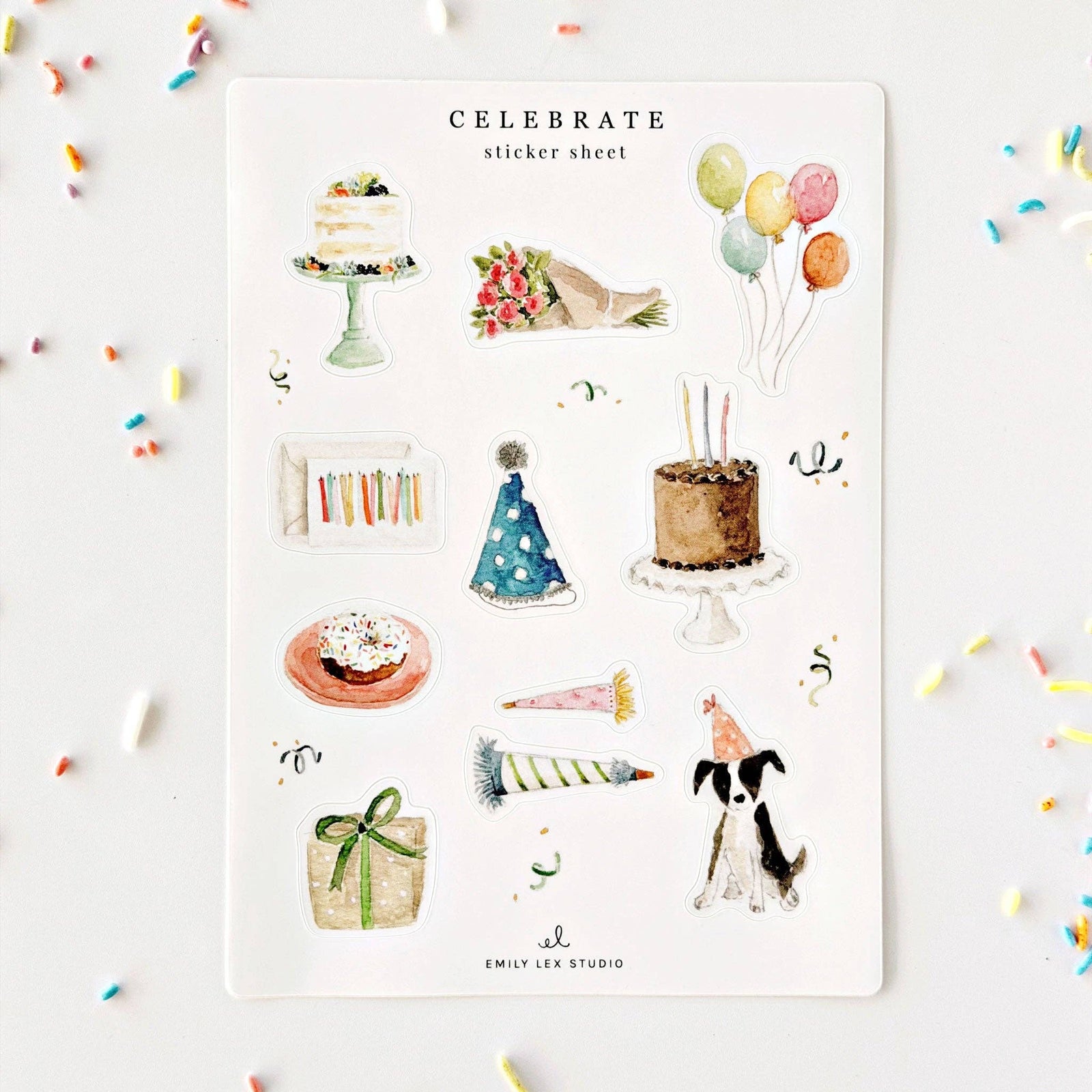 emily lex studio Cards Celebrate sticker sheets