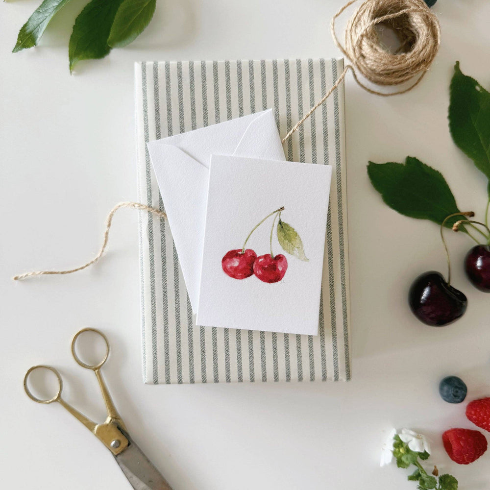 emily lex studio Cards Cherry mini notecard