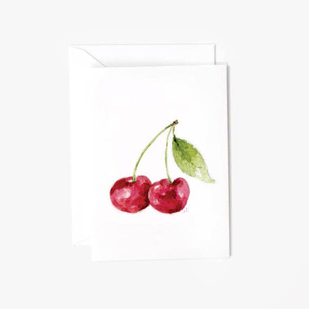 emily lex studio Cards Cherry mini notecard