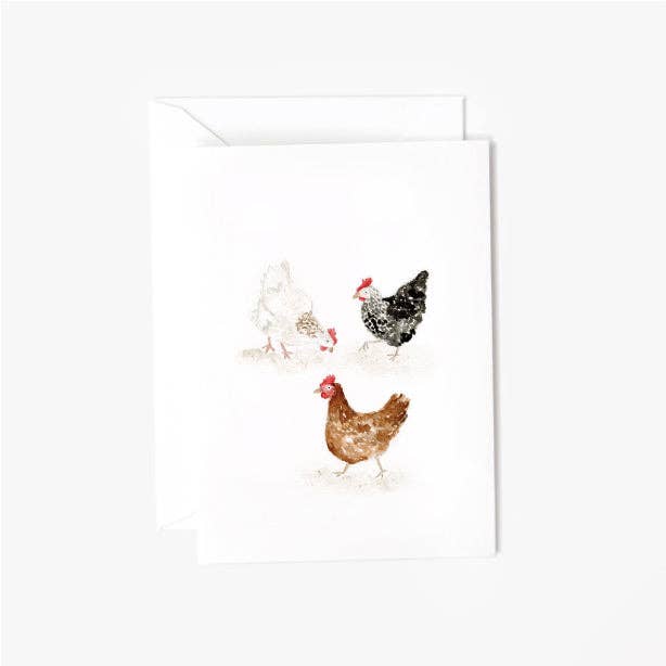 emily lex studio Cards Chickens Mini Notecard