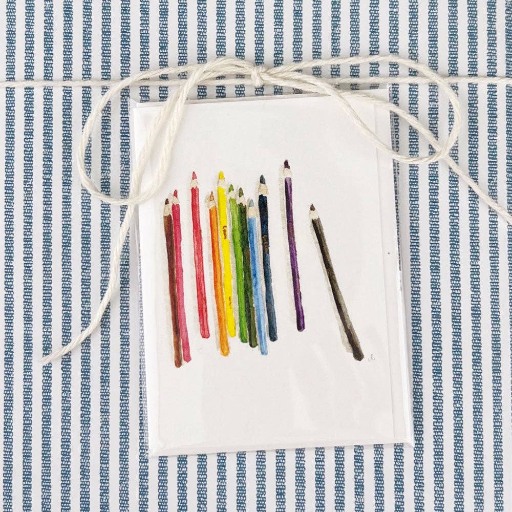 emily lex studio Cards Colored pencils mini notecard