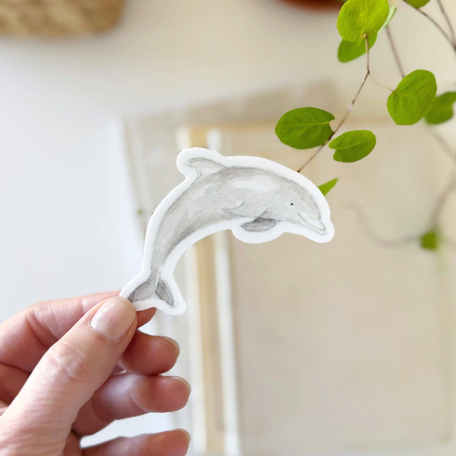 emily lex studio Cards Dolphin sticker