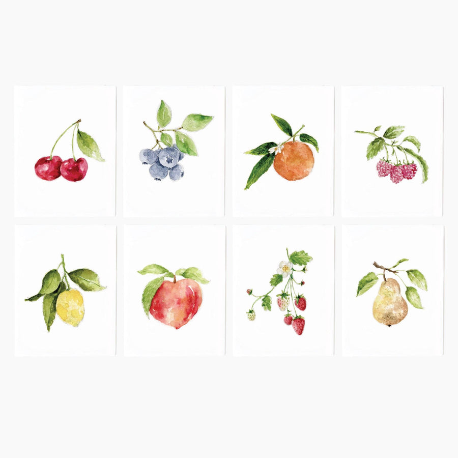 emily lex studio Cards Fruit assorted notecard set