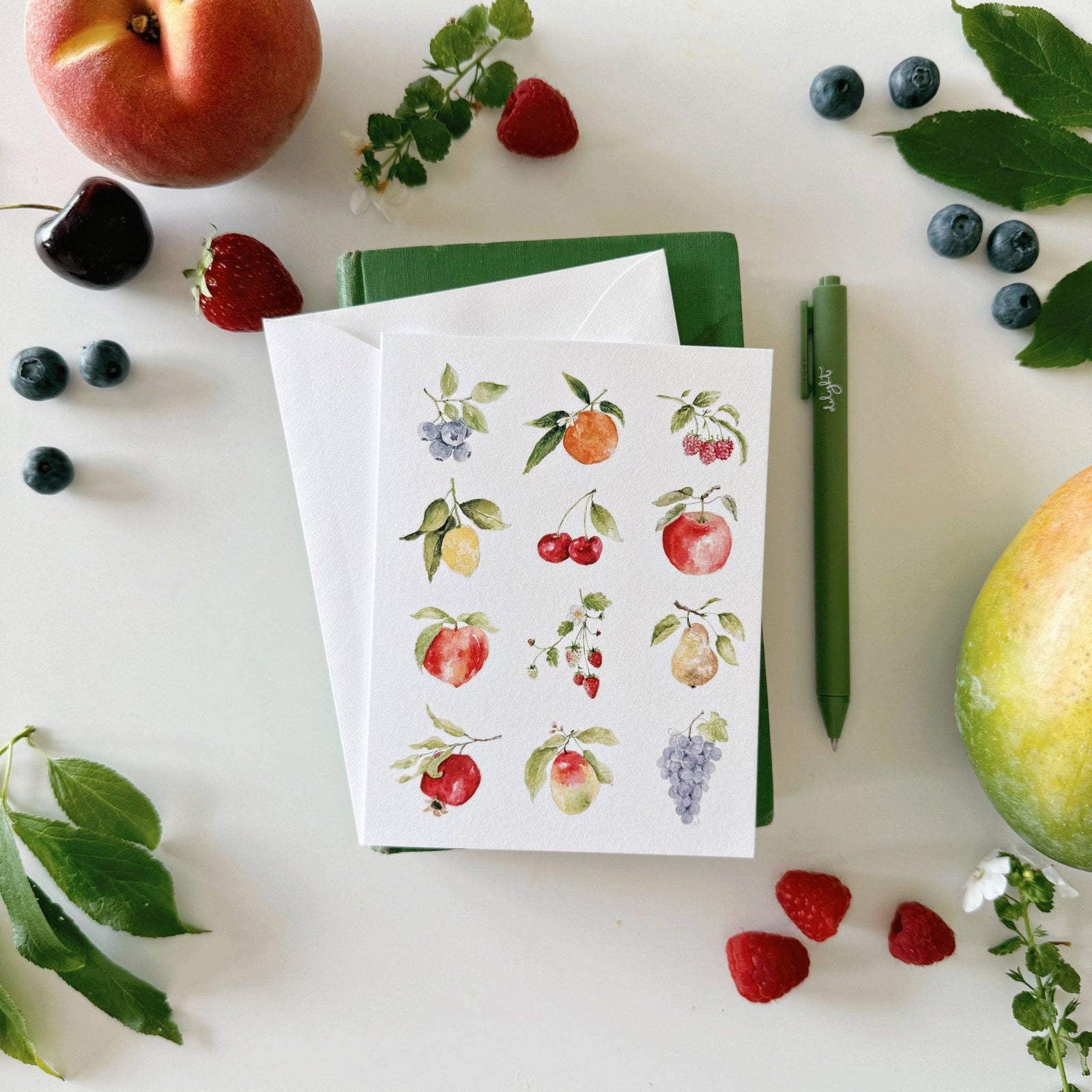 emily lex studio Cards Fruit notecard