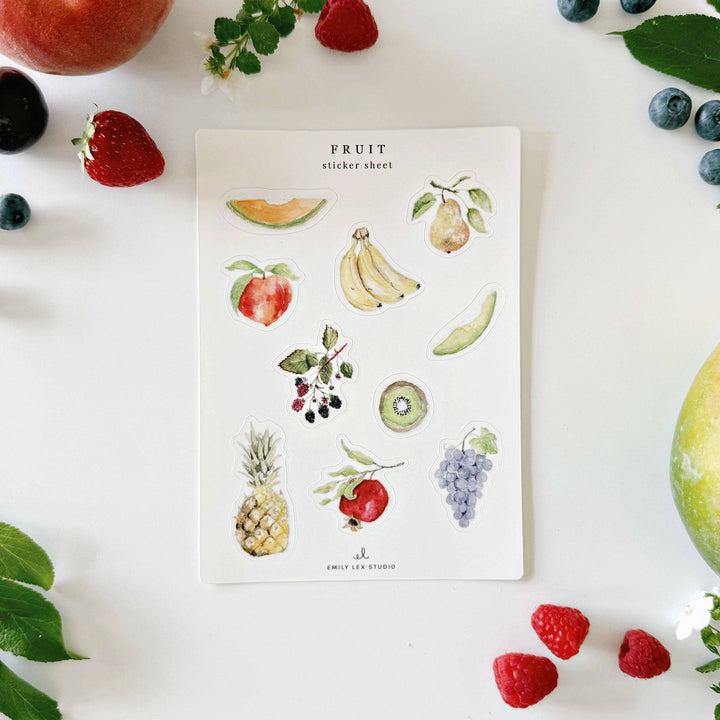 emily lex studio Cards Fruit sticker sheets
