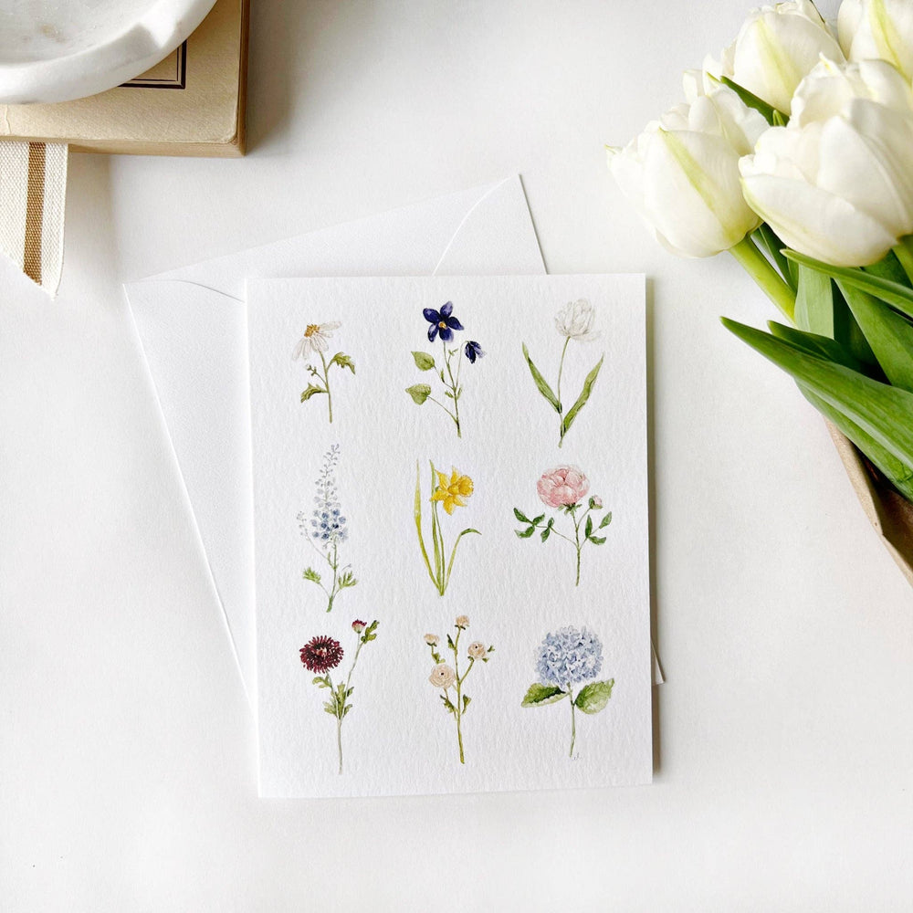 emily lex studio Cards Garden flowers notecards