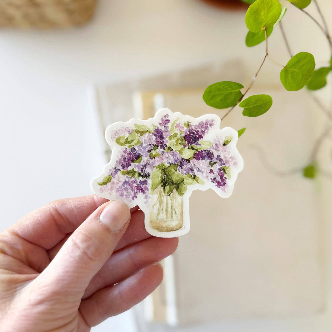 emily lex studio Cards Lilac bouquet sticker