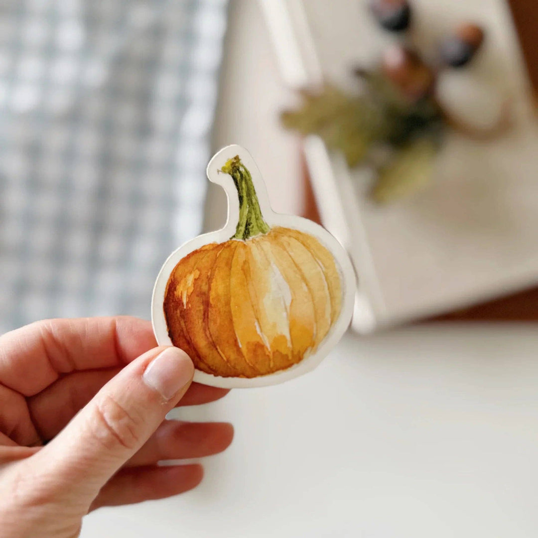 emily lex studio Cards Orange Pumpkin Sticker