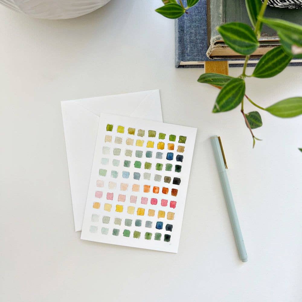 emily lex studio Cards Paint swatch notecards