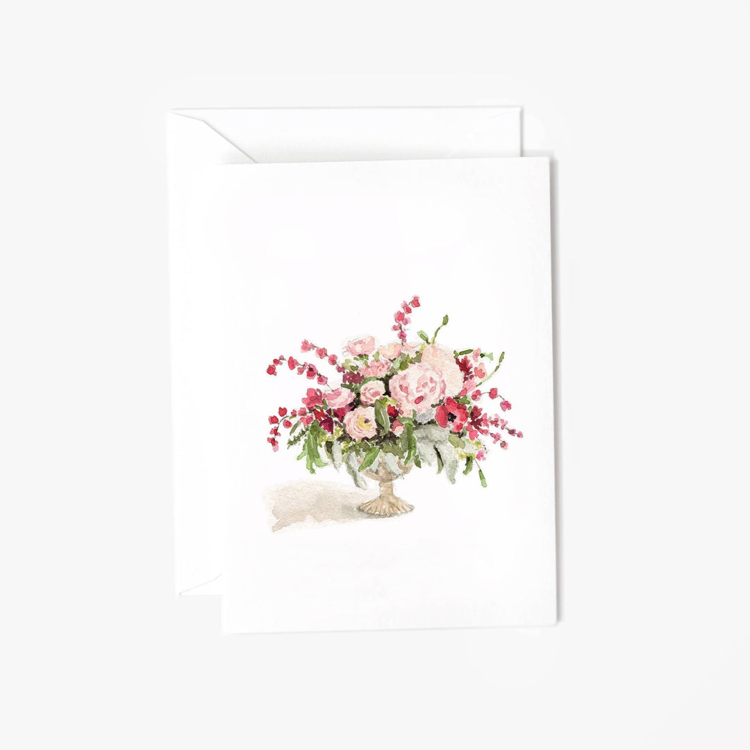 emily lex studio Cards Pink bouquet mini notecard