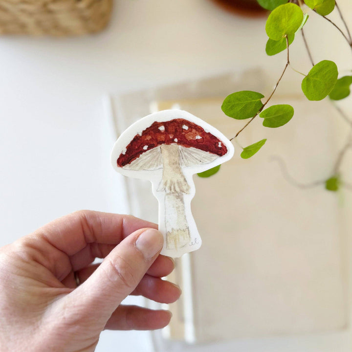 emily lex studio Cards Red Mushroom Sticker