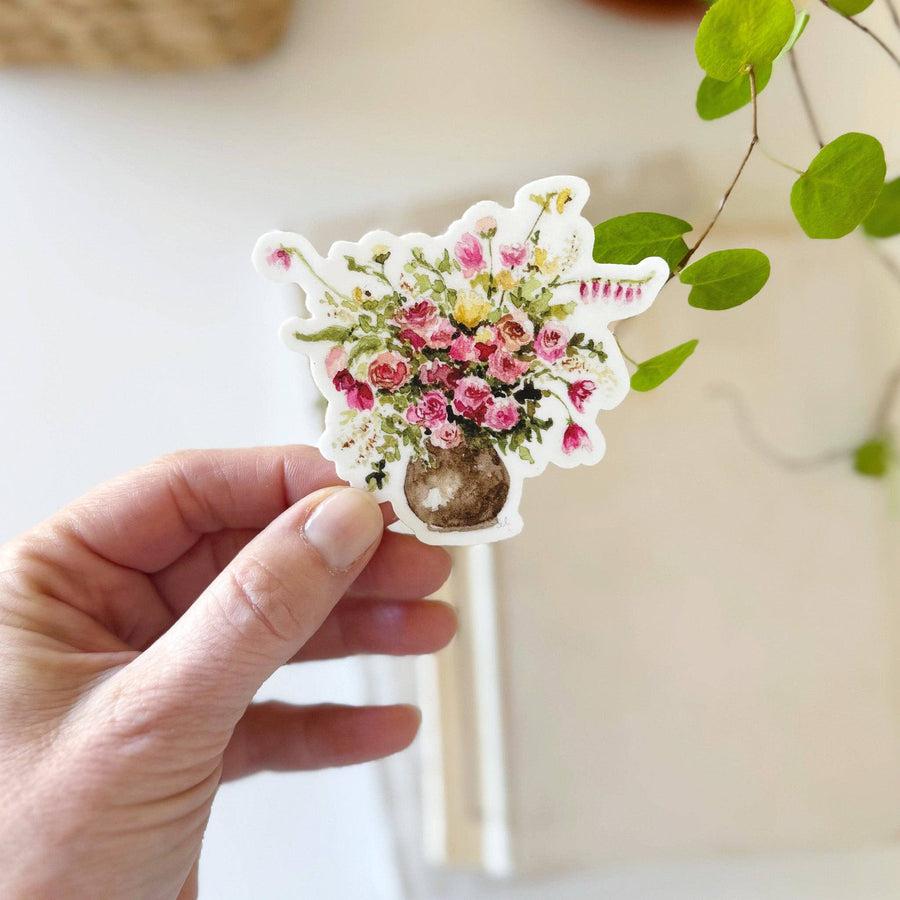 emily lex studio Cards Rose bouquet sticker