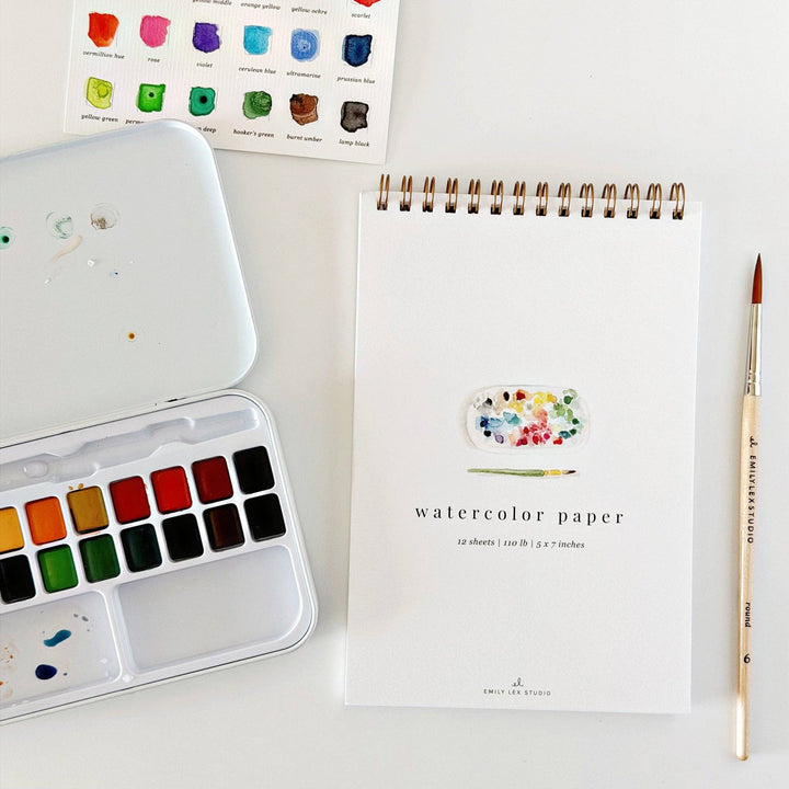 emily lex studio Cards Spiral Watercolor Paper Pad