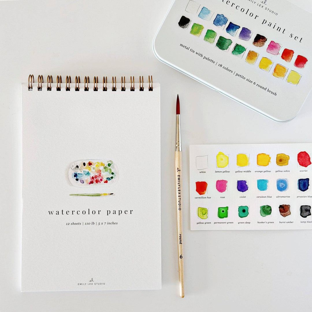 emily lex studio Cards Spiral Watercolor Paper Pad