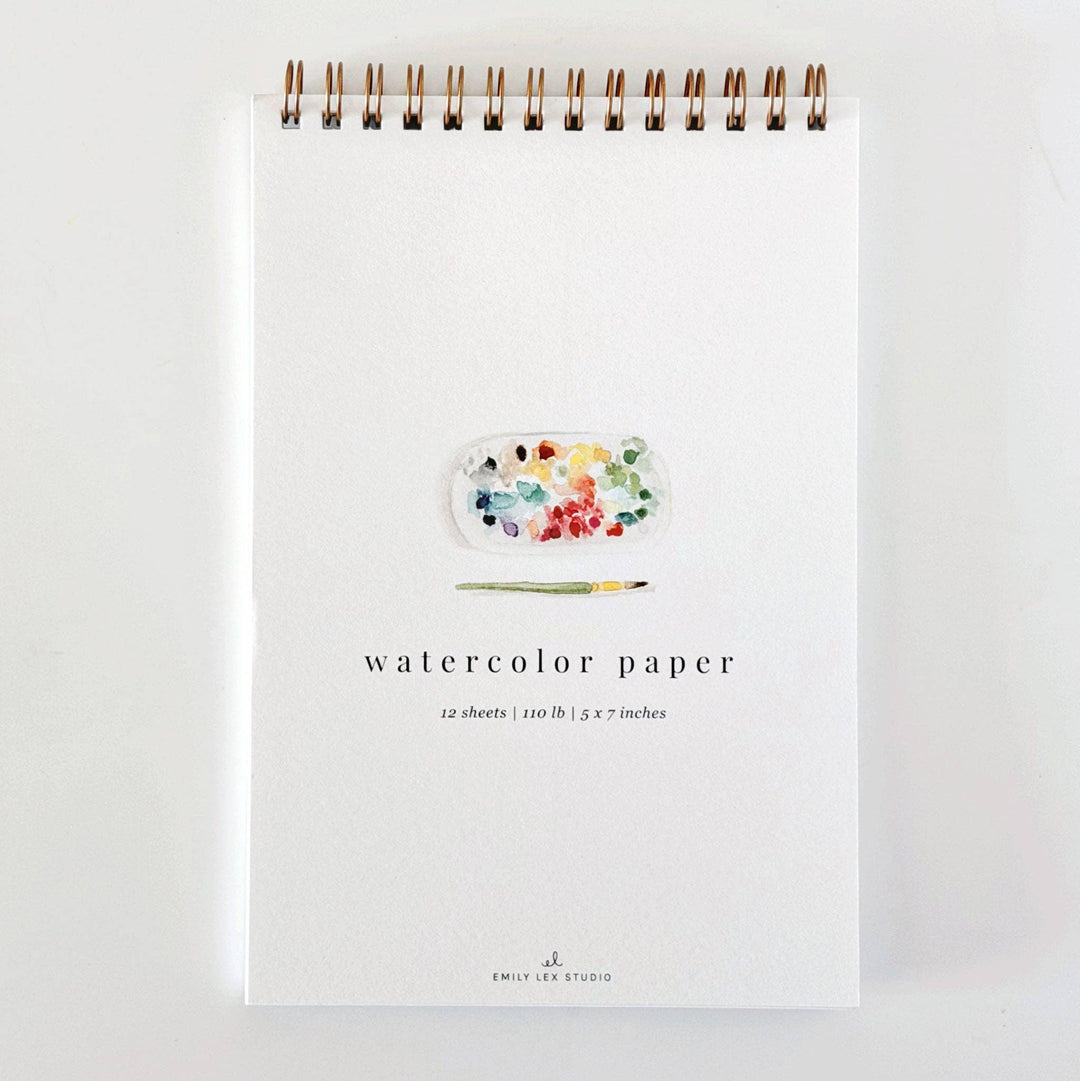 emily lex studio Cards Spiral Watercolor Paper Pad