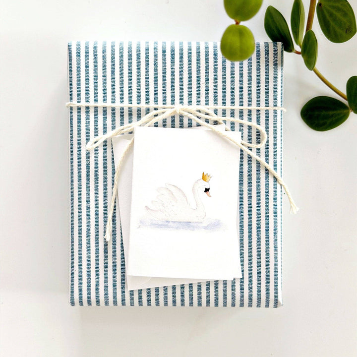 emily lex studio Cards Swan mini enclosure notecard