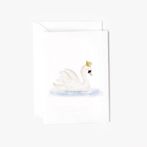 emily lex studio Cards Swan mini enclosure notecard
