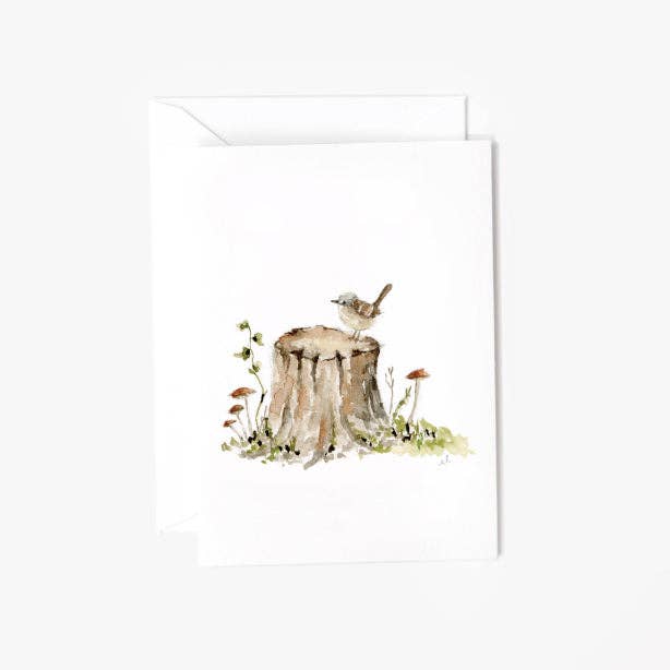 emily lex studio Cards Tree Stump Mini Notecard