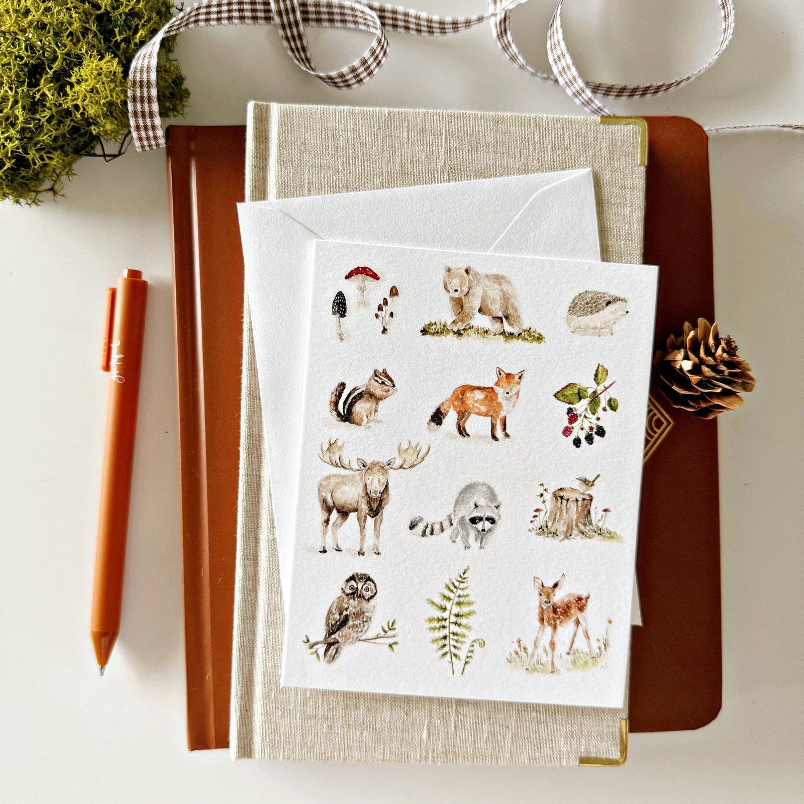 emily lex studio Cards Woodland Notecard