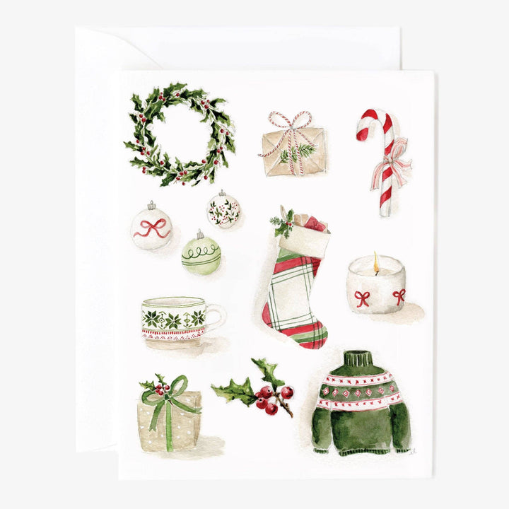 emily lex studio Christmas notecard set Classic christmas notecard set