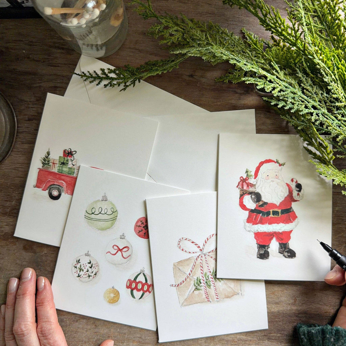 emily lex studio Classic christmas assorted notecard set