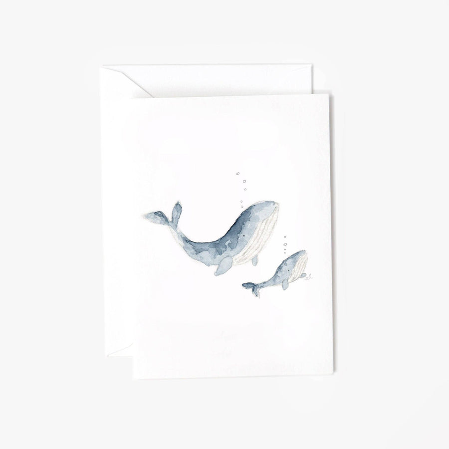 emily lex studio Enclosure Card Baby whale mini notecard