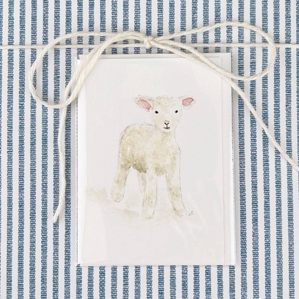 emily lex studio Enclosure Card Lamb Mini Notecard