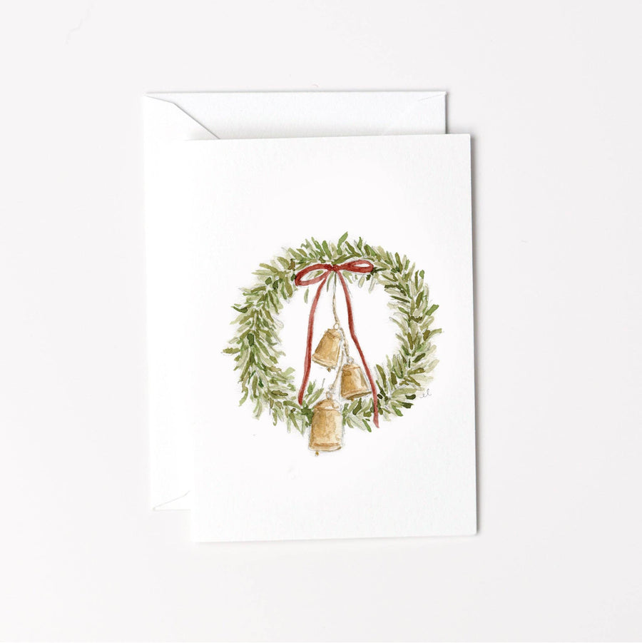 emily lex studio Enclosure Card Mini Notecard - Bell Wreath