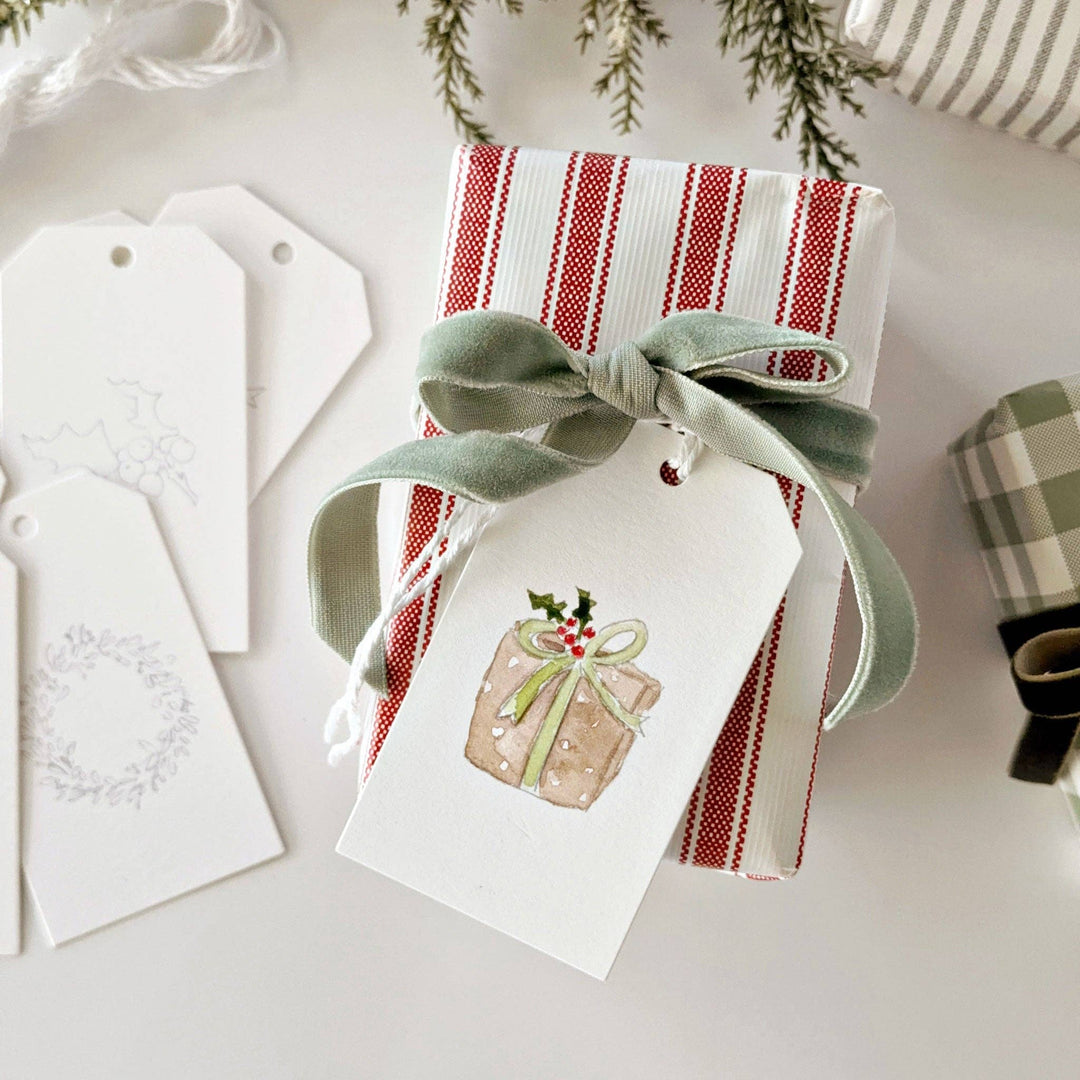 emily lex studio Gift Tags Classic christmas paintable gift tags