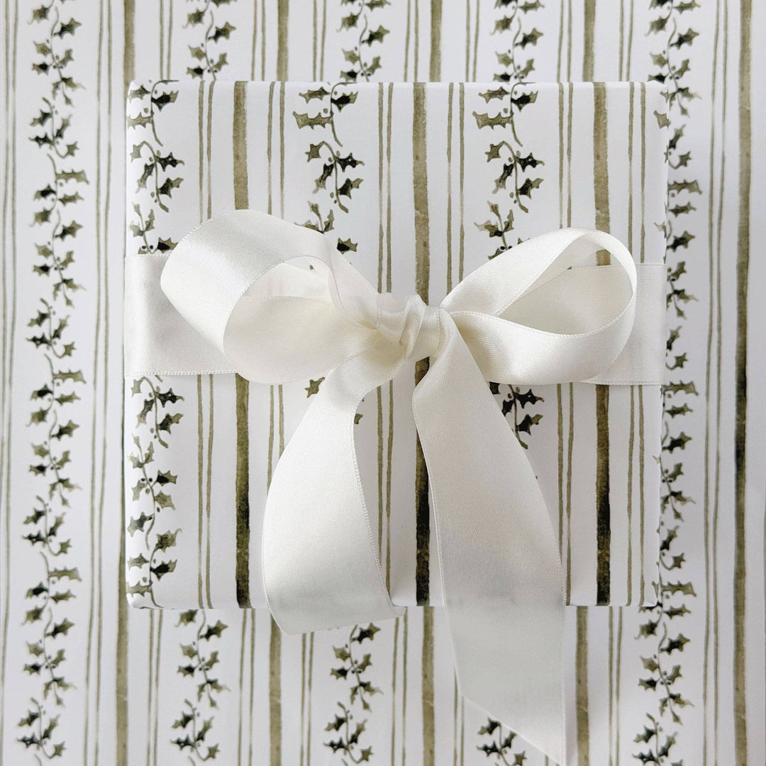 emily lex studio Gift Wrap Holly stripe gift wrapping paper