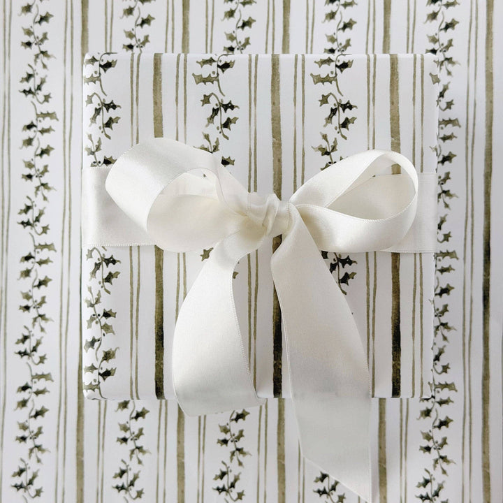 emily lex studio Gift Wrap Holly stripe gift wrapping paper