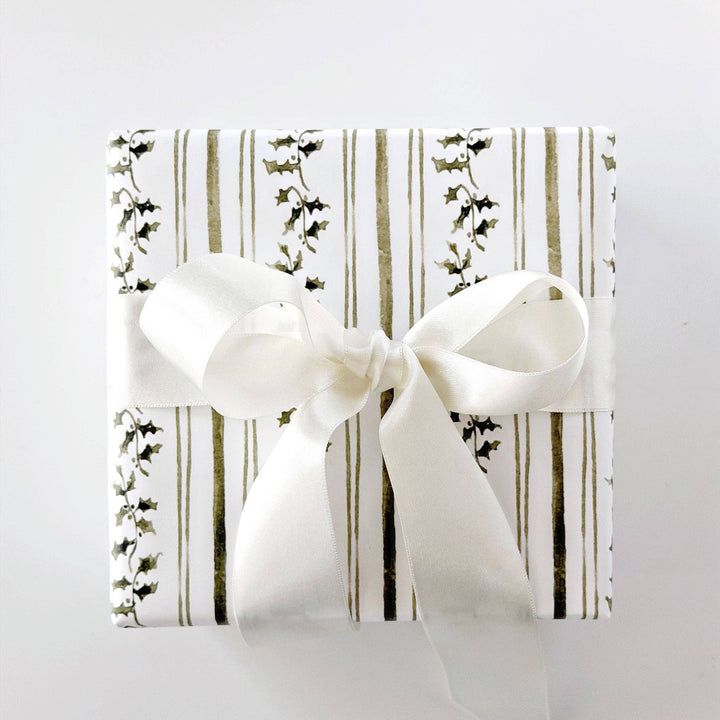 emily lex studio Gift Wrap Holly stripe gift wrapping paper