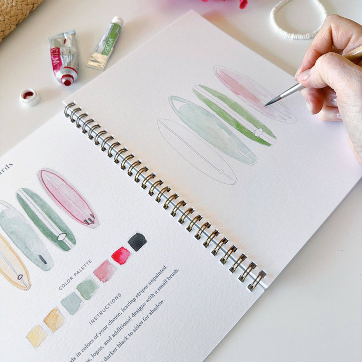 emily lex studio Gifts Tropical watercolor workbook