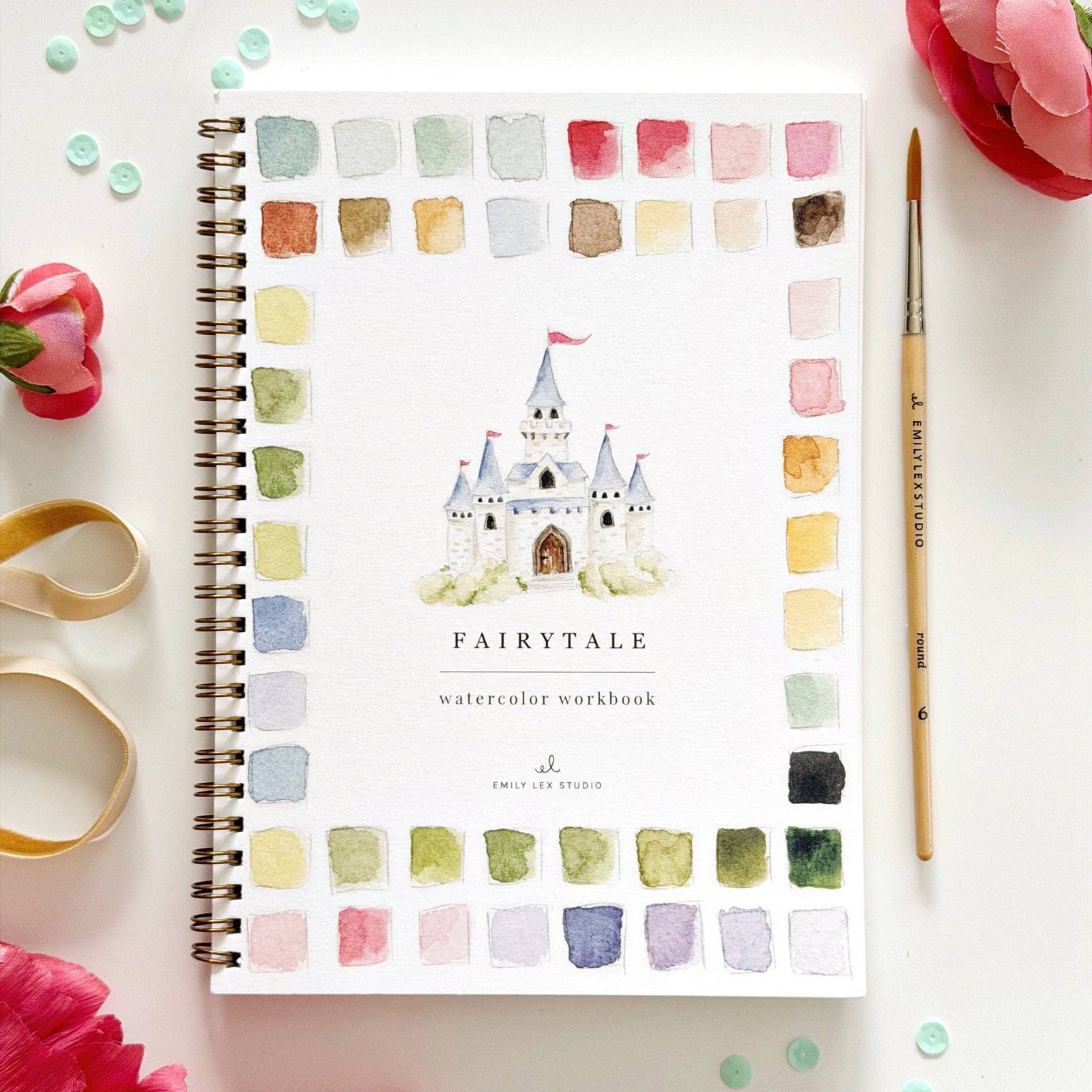 emily lex studio Gifts Watercolor Workbook: Fairytale