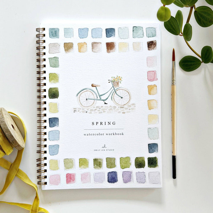 emily lex studio Gifts Watercolor Workbook: Spring