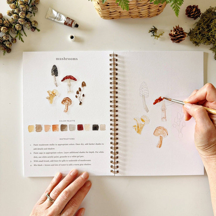 emily lex studio Gifts Watercolor Workbook: Woodland