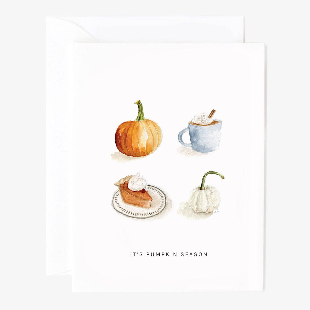 emily lex studio Greeting Card Pumpkin Season Greeting Card