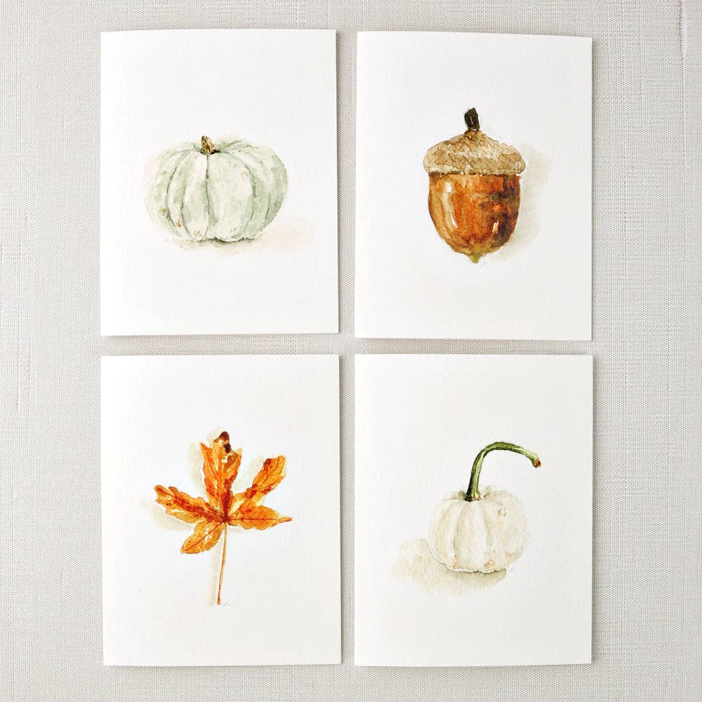emily lex studio Holiday Autumn notecard set