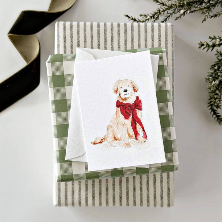 emily lex studio Holiday Cards Festive pup mini enclosure notecard